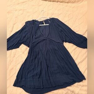 Free People Navy Mini Dress